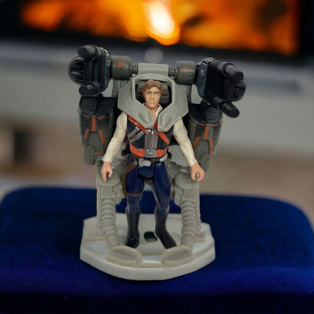 1996 Star Wars Han Solo Smuggler Flight Pack Battle Pivoting Blaster Cannons